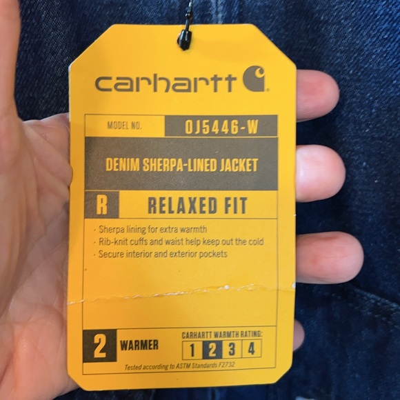 CARHARTT WOMEN’S SHERPA LINED DENIM JACKET - Picture 8 of 8